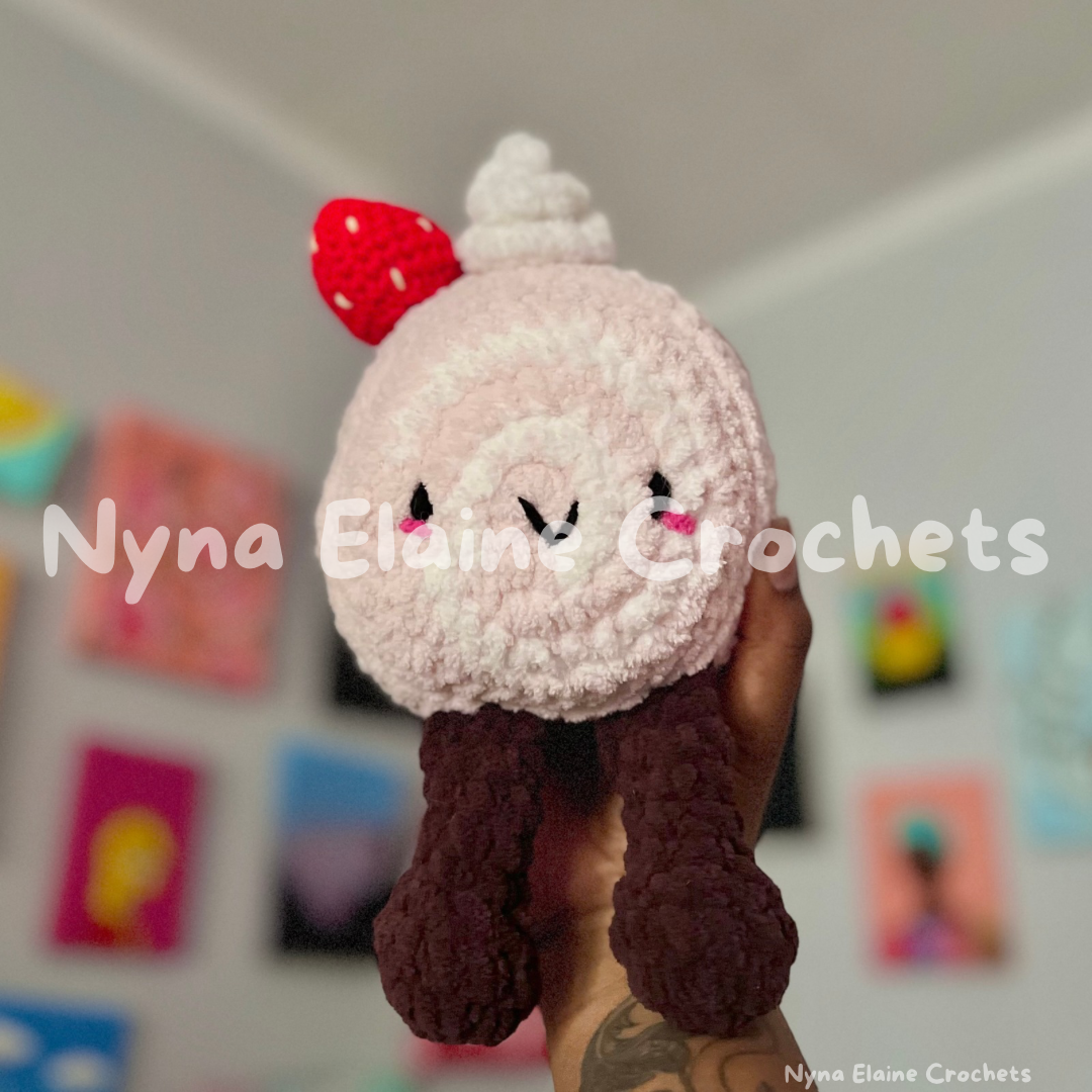 Large Strawberry Cake Roll Plushie