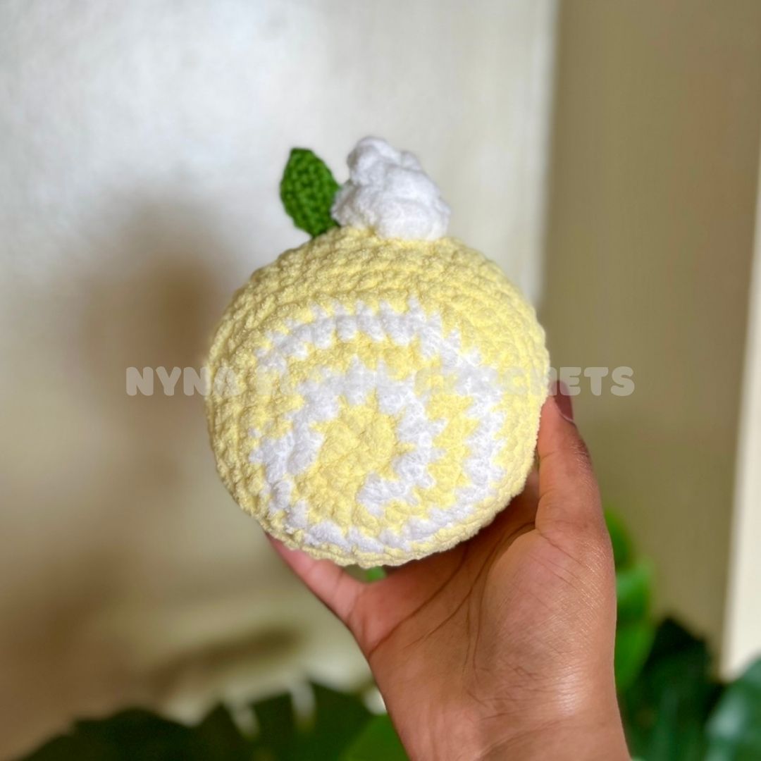 Large Lemon Cake Roll Plushie