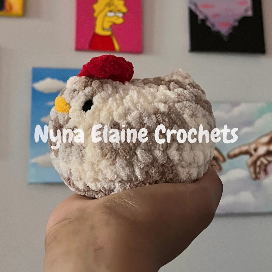 Multi Brown Mable Chicken Plushie