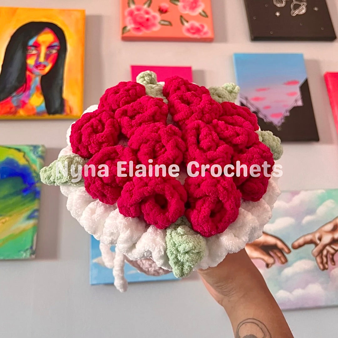 Red Rose Bouquet Plushie