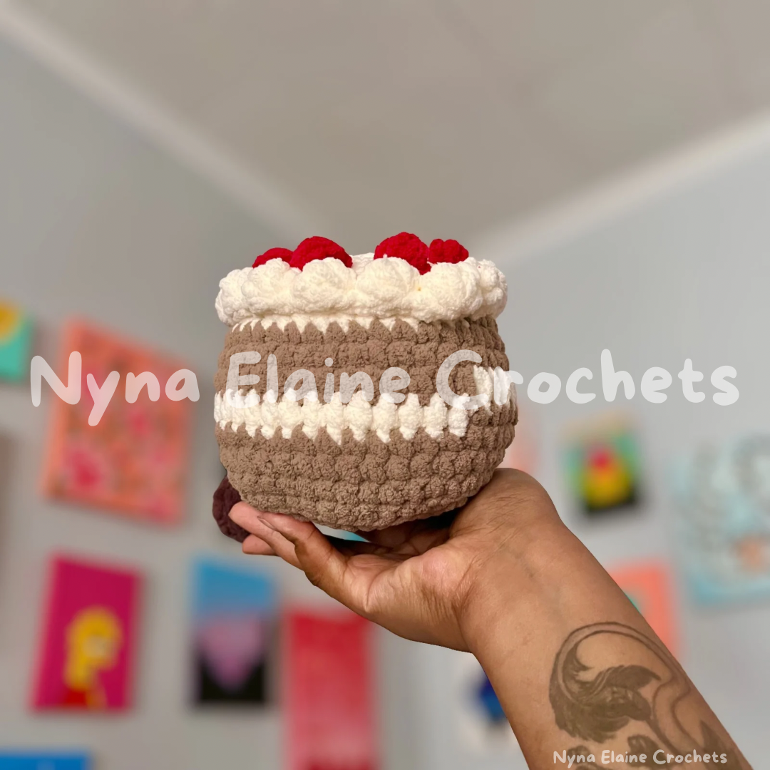 Chocolate Cake Crochet Plushie