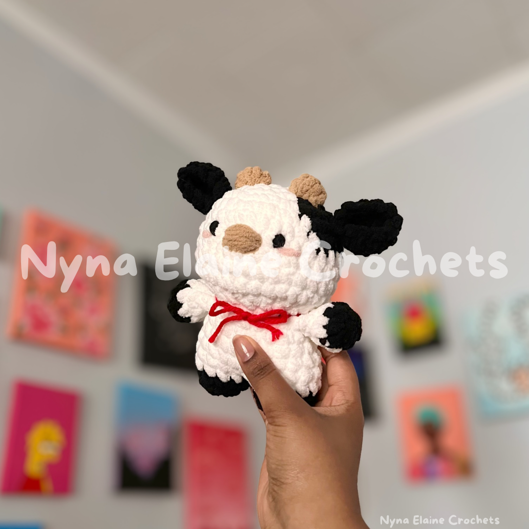 Mini Classic Cow Crochet Plushie