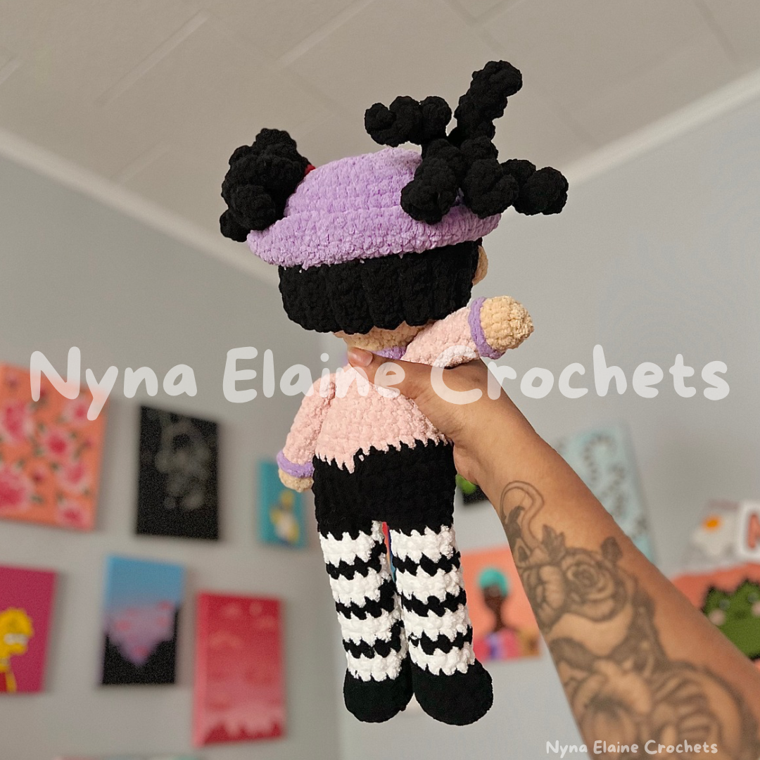 Clown Girl Handmade Crochet Doll Plushie