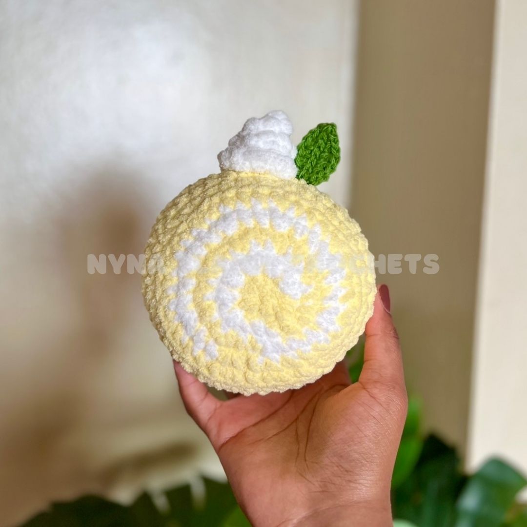 Large Lemon Cake Roll Plushie