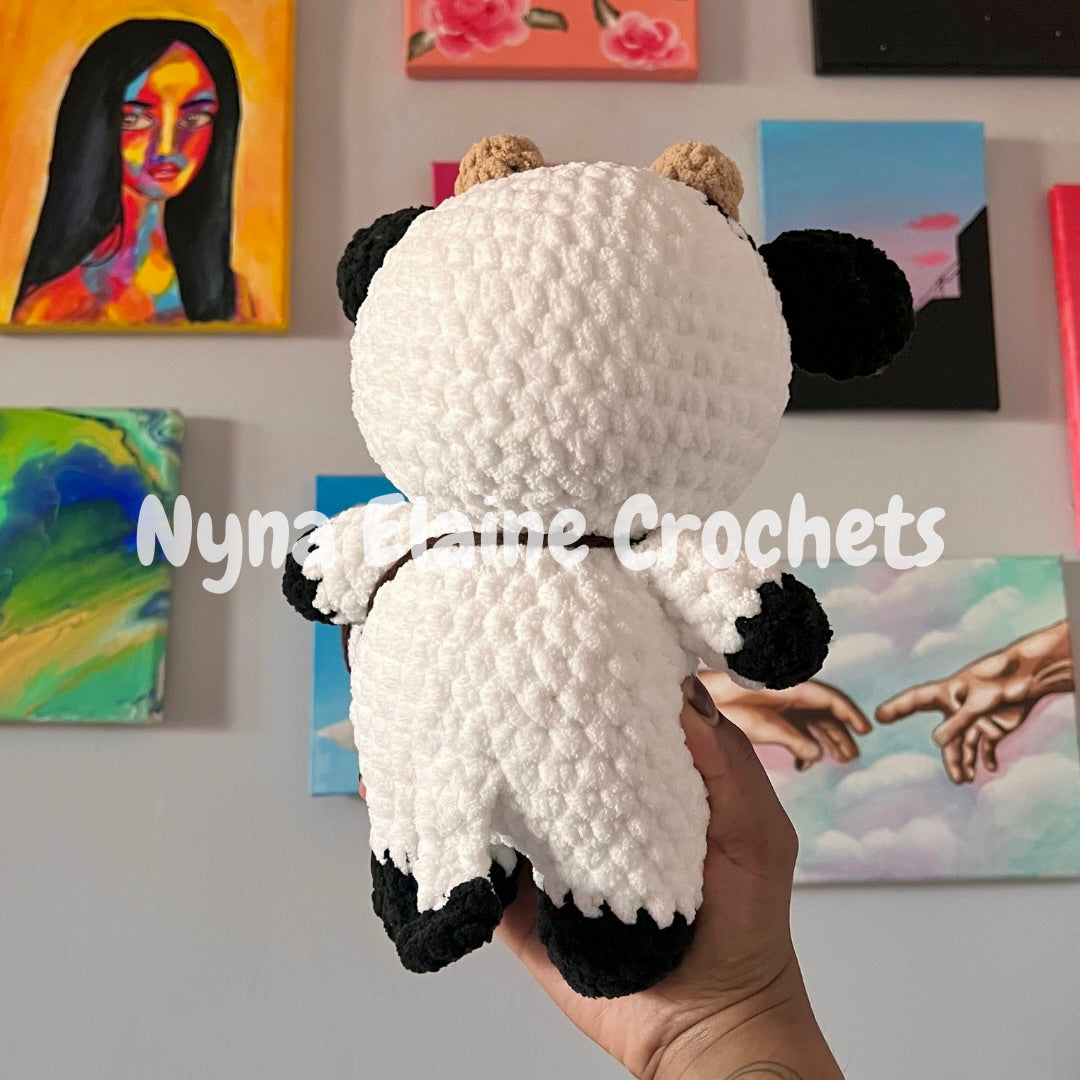 Classic Black and White Cow (Standing) Plushie