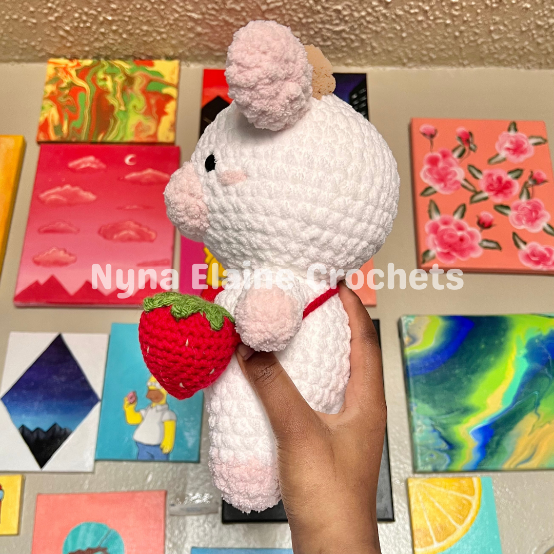 Strawberry Cow Plushie