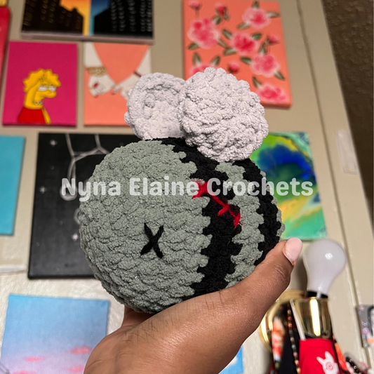 Zom-bee Medium Crochet Bee Plushie