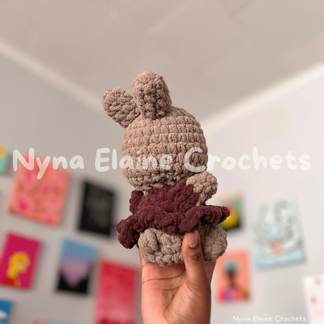 Mini Brown Bunny Crochet Plushie