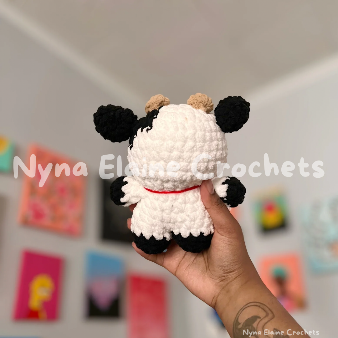 Mini Classic Cow Crochet Plushie