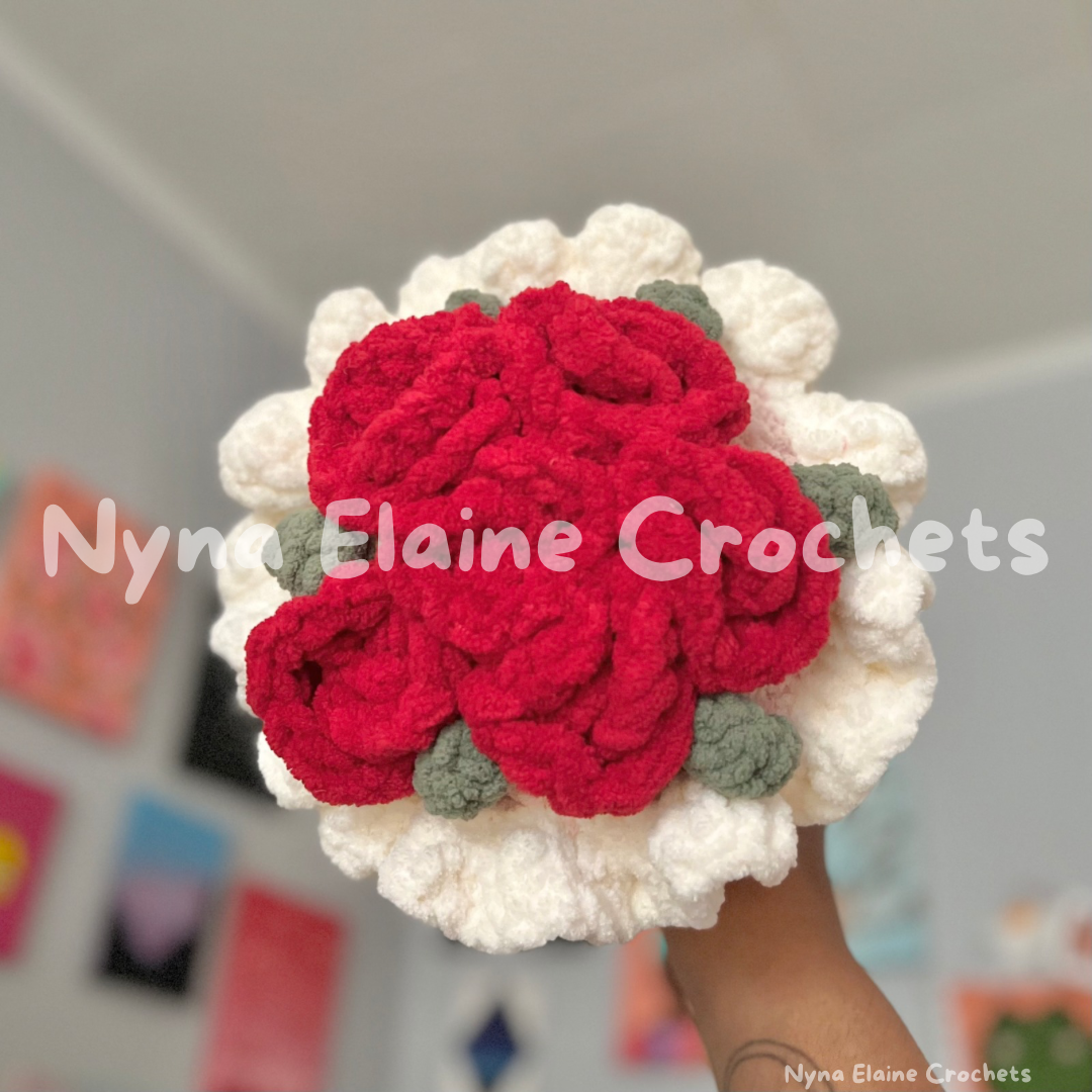 Red Rose Bouquet Plushie