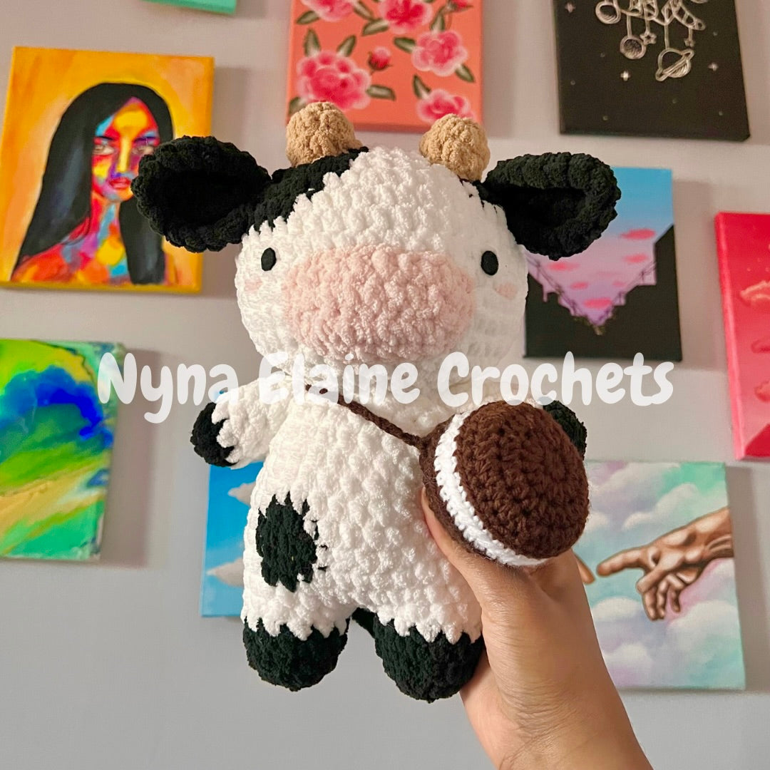 Classic Black and White Cow (Standing) Plushie