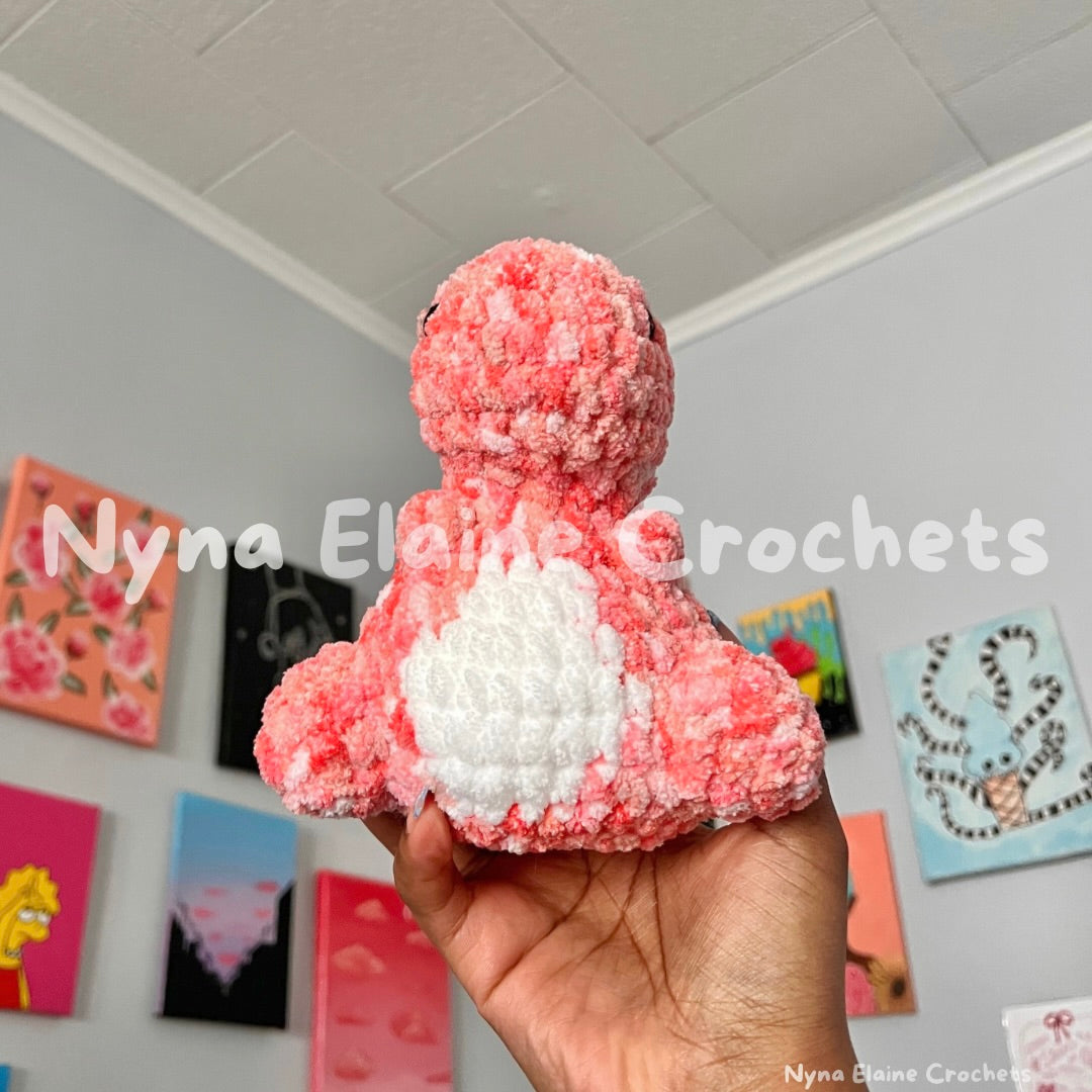 Small Mixed Pink Dino Plushie