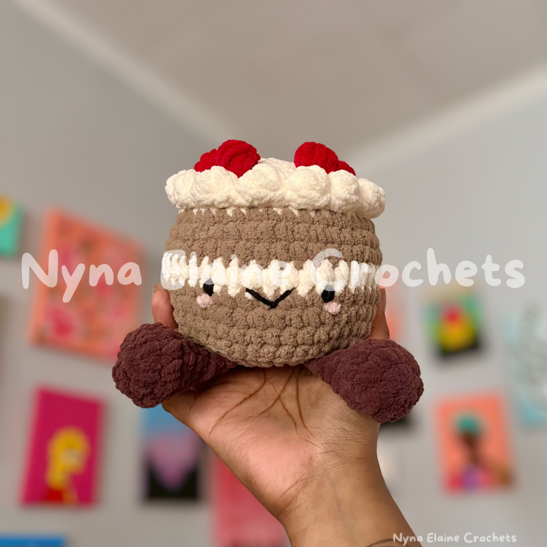 Chocolate Cake Crochet Plushie