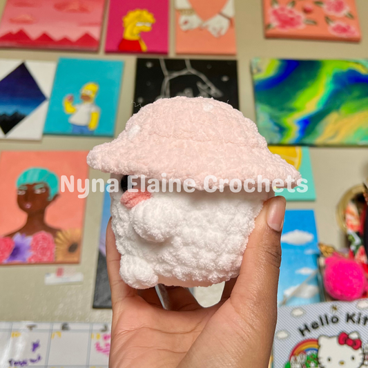 Light Pink Mushroom Plushie