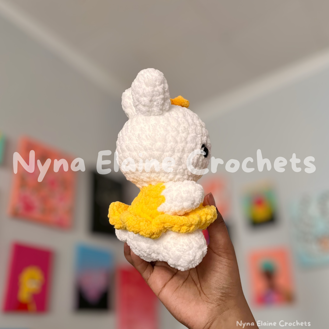 Mini Sun Flower Bunny Crochet Plushie