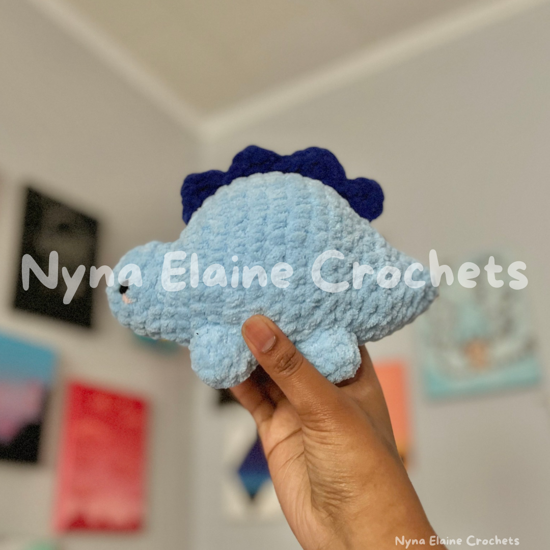Blue Steggie Dino Plushie