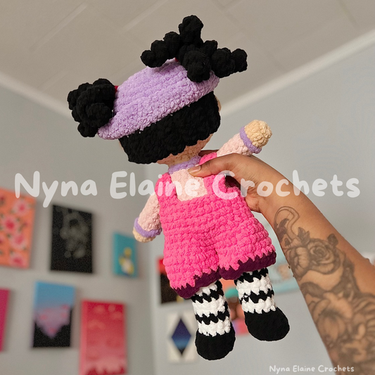 Clown Girl Handmade Crochet Doll Plushie