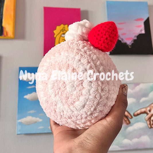 Large Strawberry Cake Roll Plushie