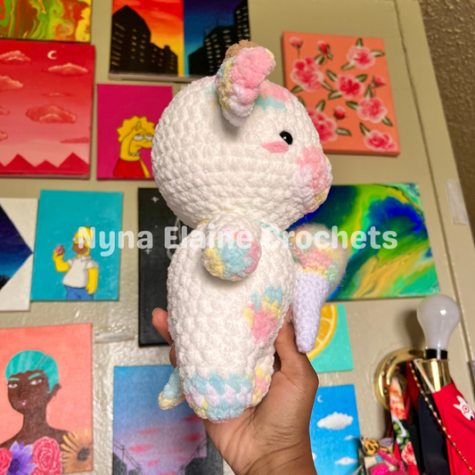 Cotton Candy Crochet Cow