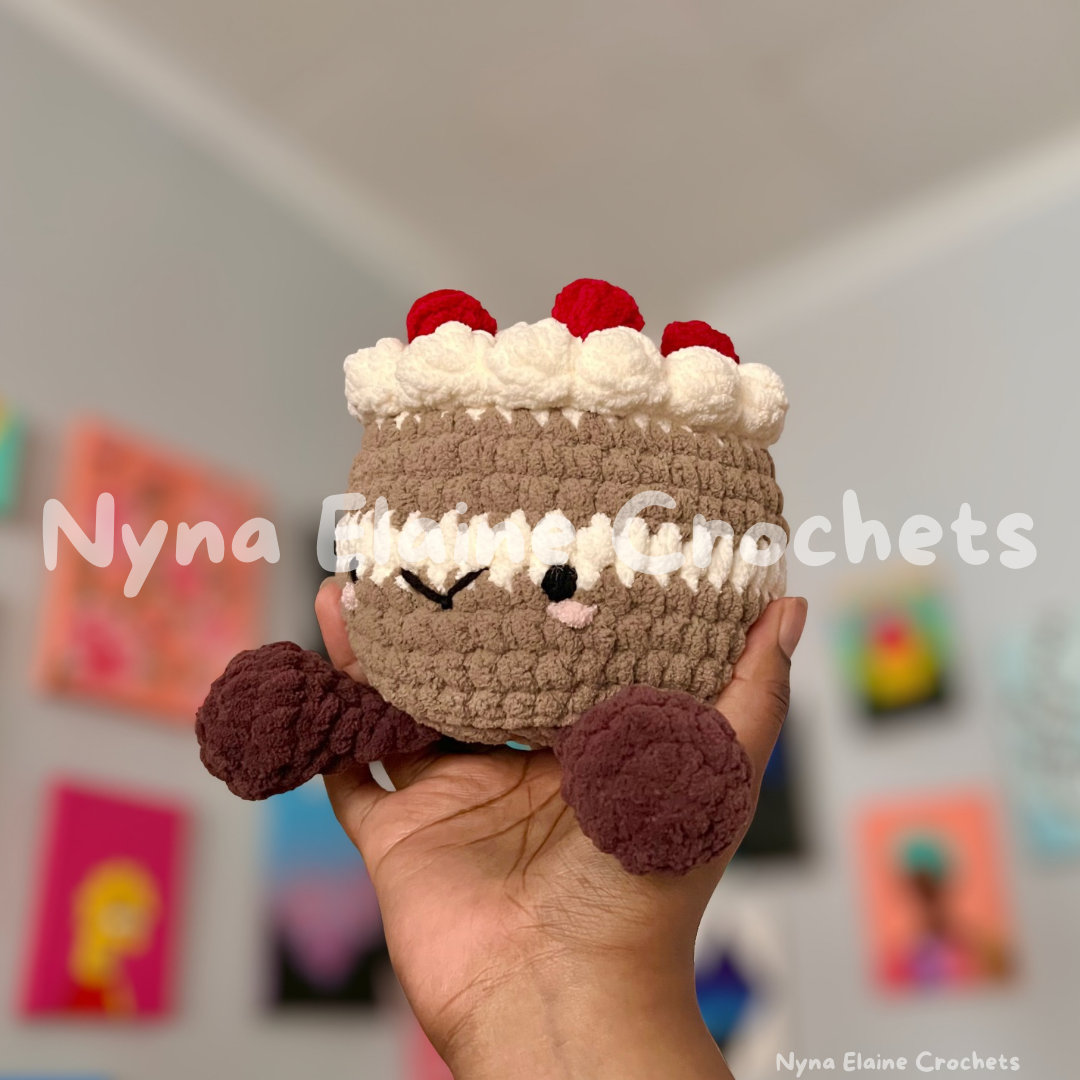 Chocolate Cake Crochet Plushie