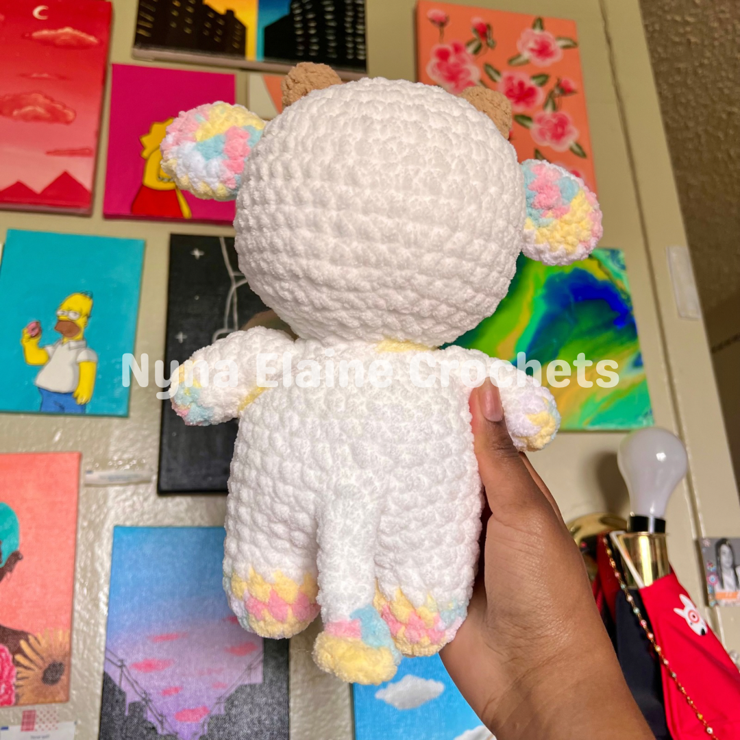 Cotton Candy Crochet Cow