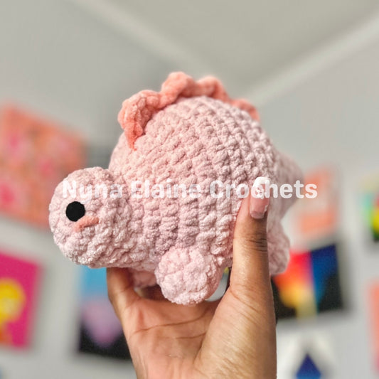 Pink Steggie Dino Plushie