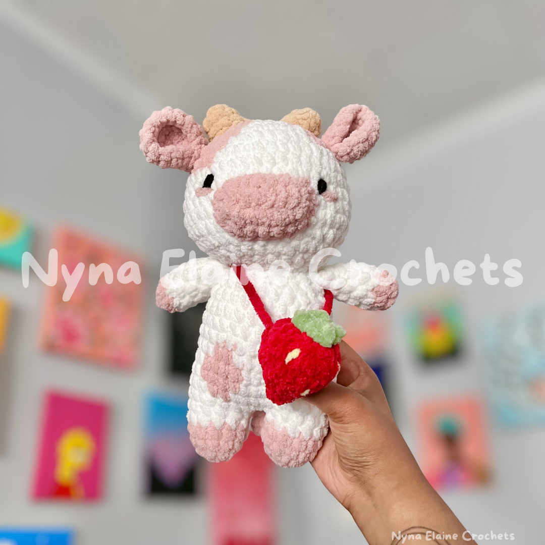 Strawberry Cow Plushie
