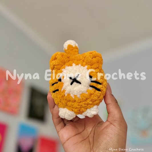 Loaf Kitten Crochet Plushie Orange