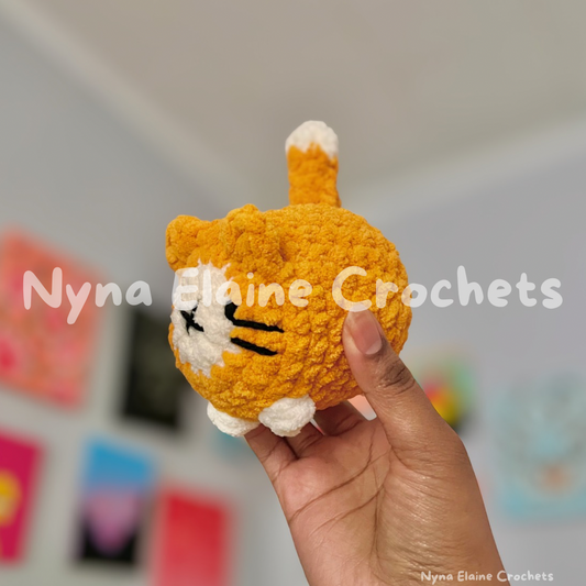 Loaf Kitten Crochet Plushie Orange