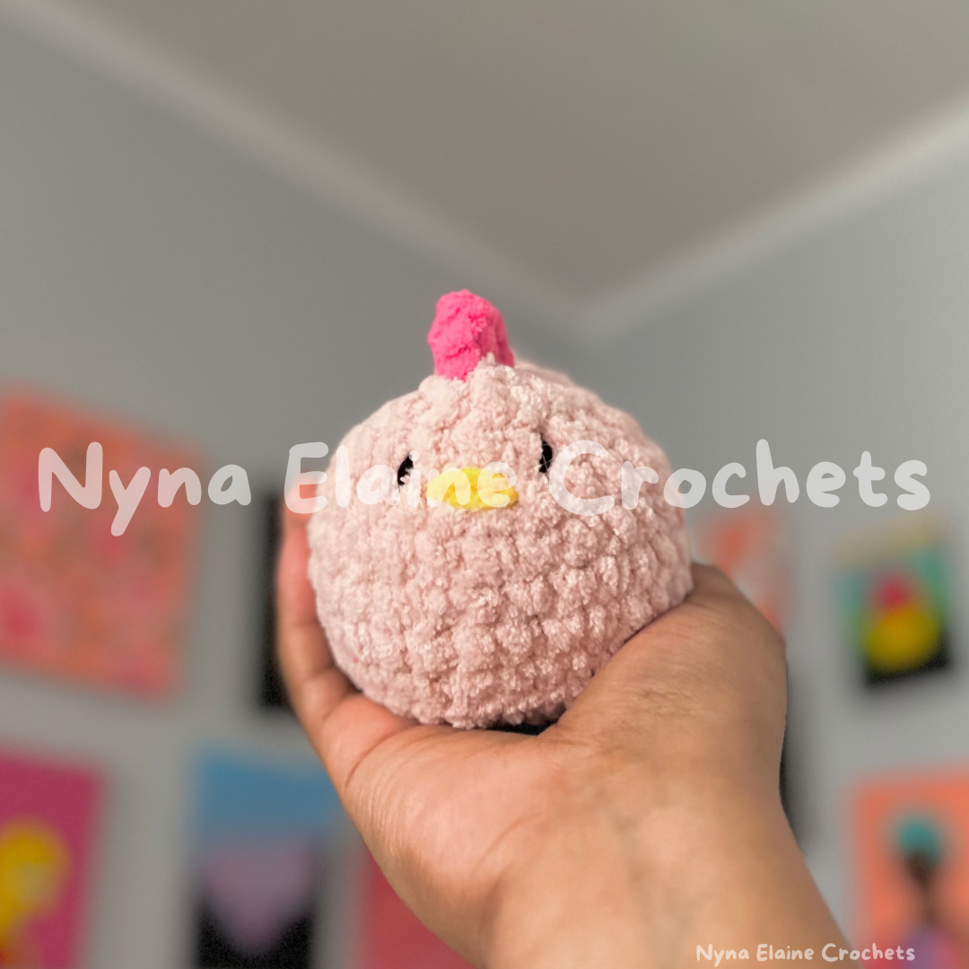 Pink Mable Chicken Plushie
