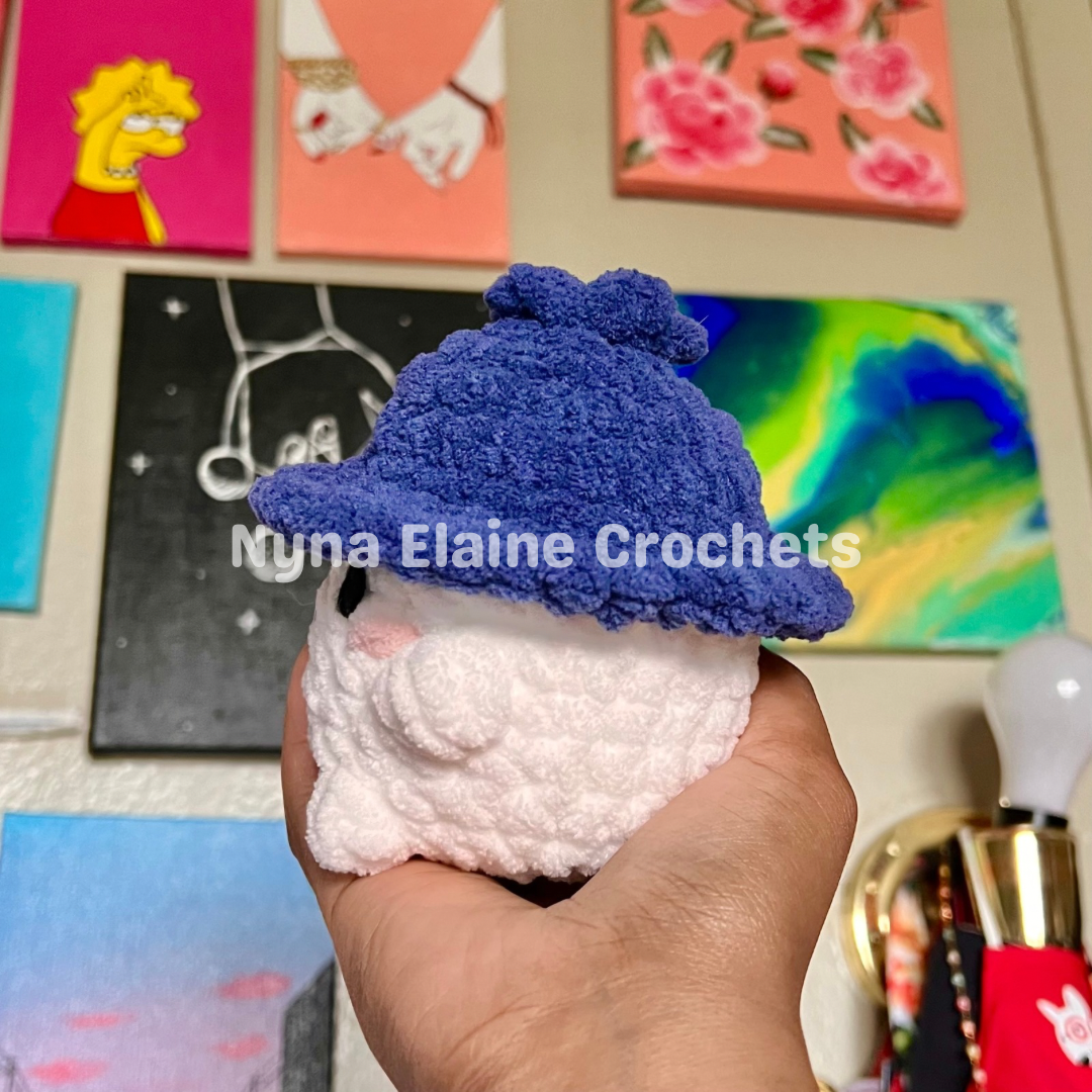 Blueberry Crochet Amigurumi Mushroom Plushie