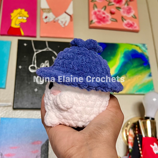 Blueberry Crochet Amigurumi Mushroom Plushie