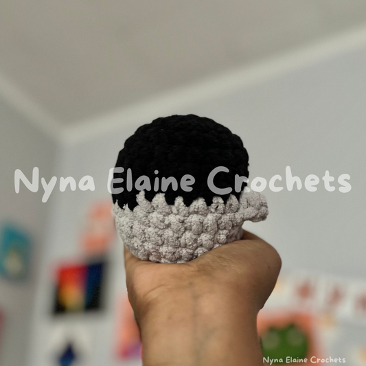 Mini Penguin Plushie Black/Grey